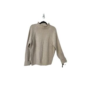 DANIELE FIESOLI Chunky Knit Beige Sweater M Wool Cashmere Angora Blend
